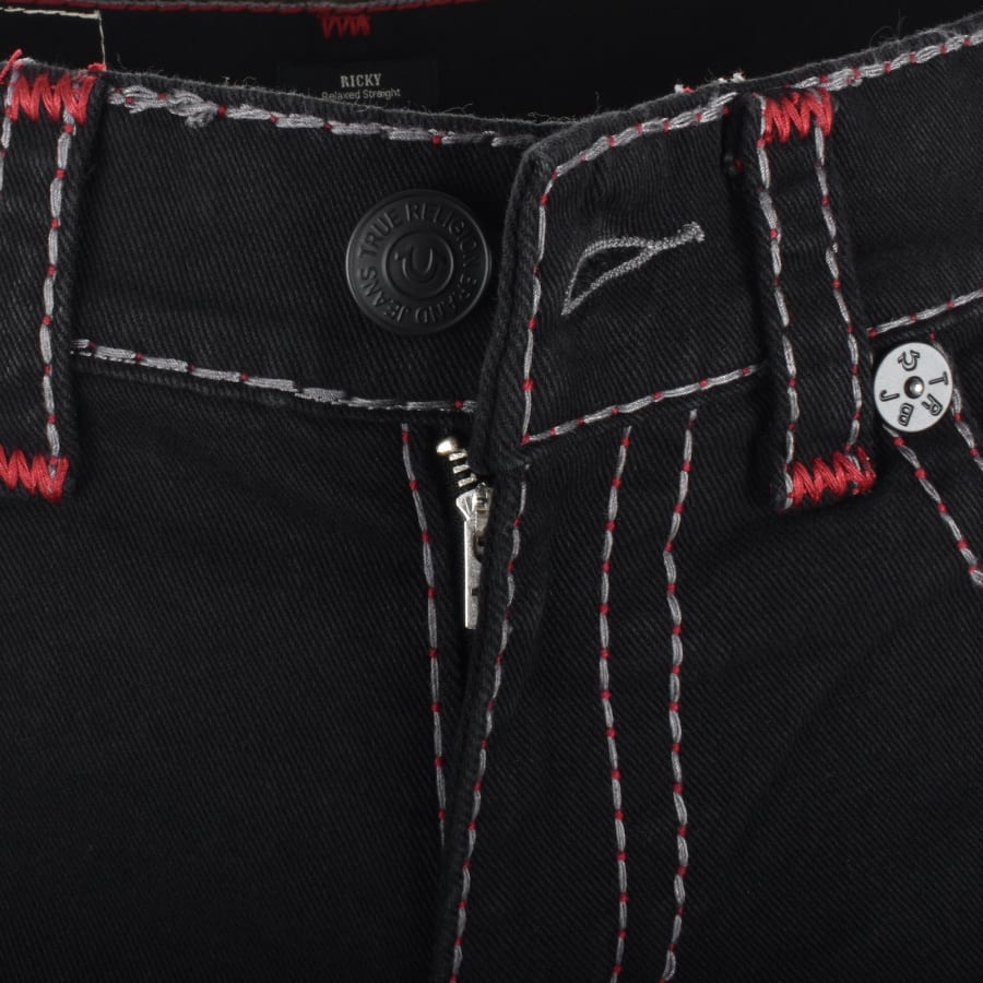 True Religion Ricky Super T Jeans Black | Mainline Menswear